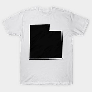 Black Utah Outline T-Shirt